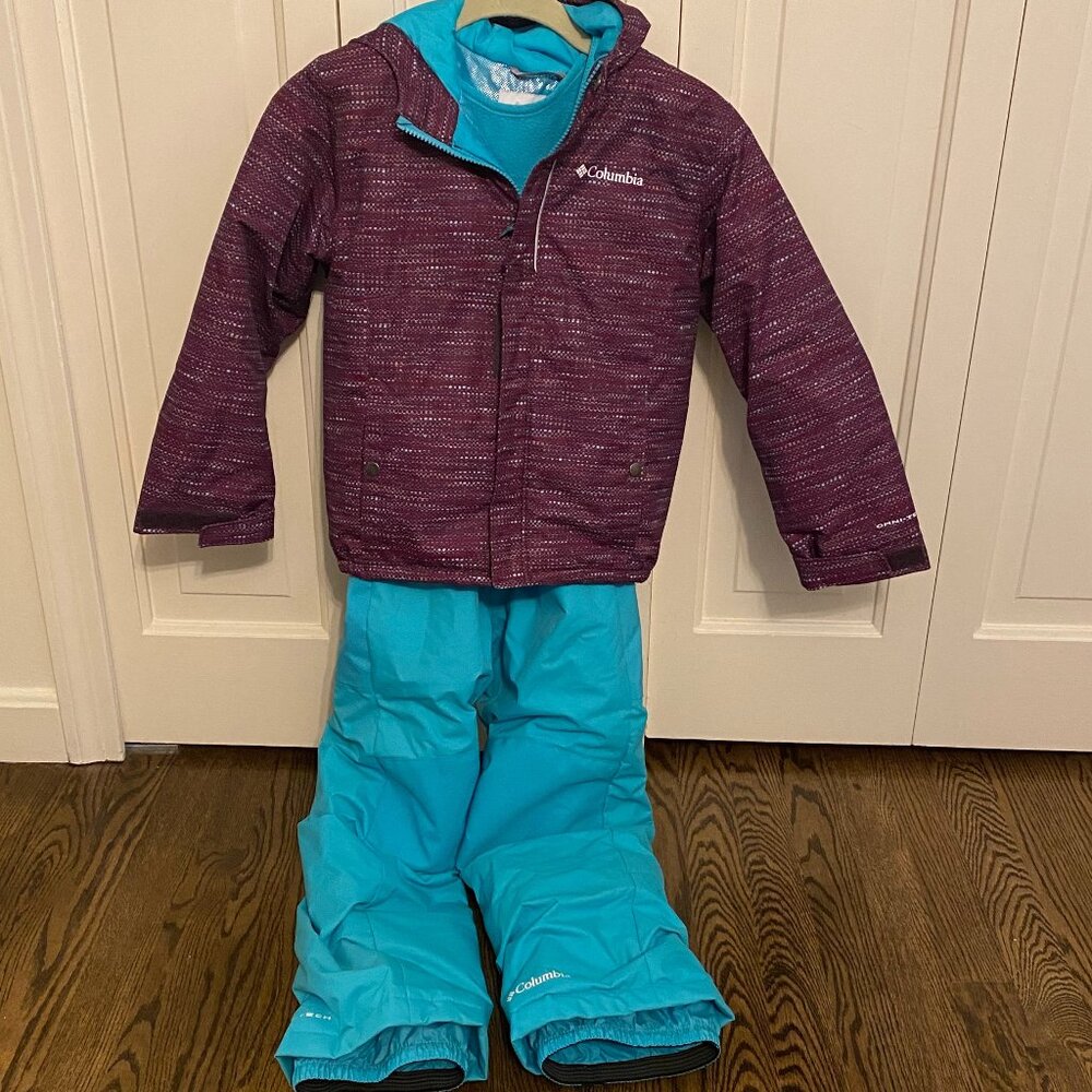 Columbia Youth Buga Set, Waterproof Jacket & Snow Pants with Outgrown System